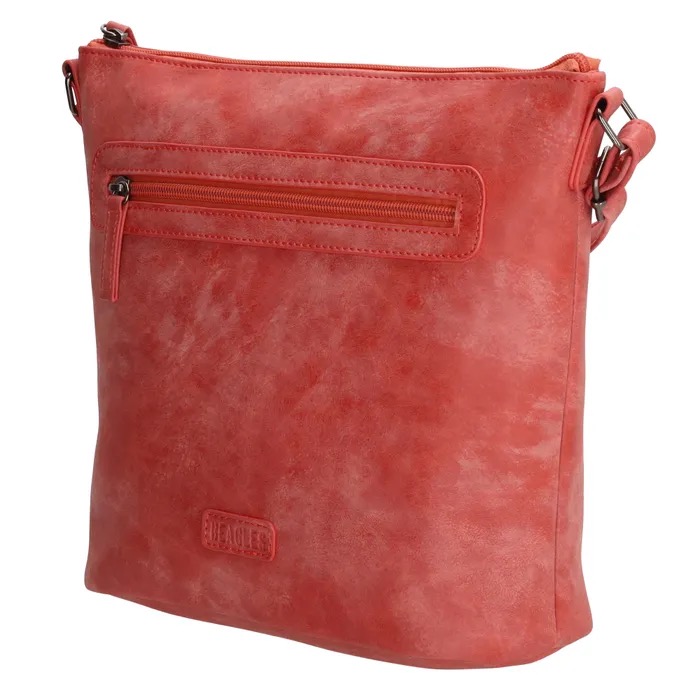 Beagles olkalaukku säädettävällä hihnalla / Coral Red / 20648 - Image 5