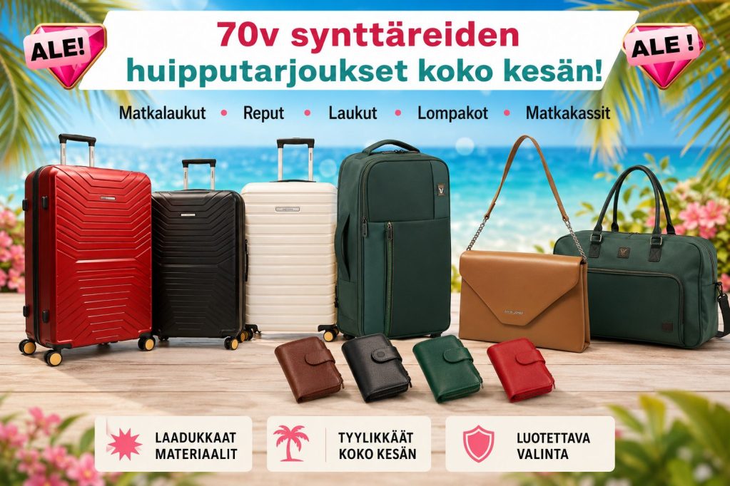 70v synttäreiden tarjoukset