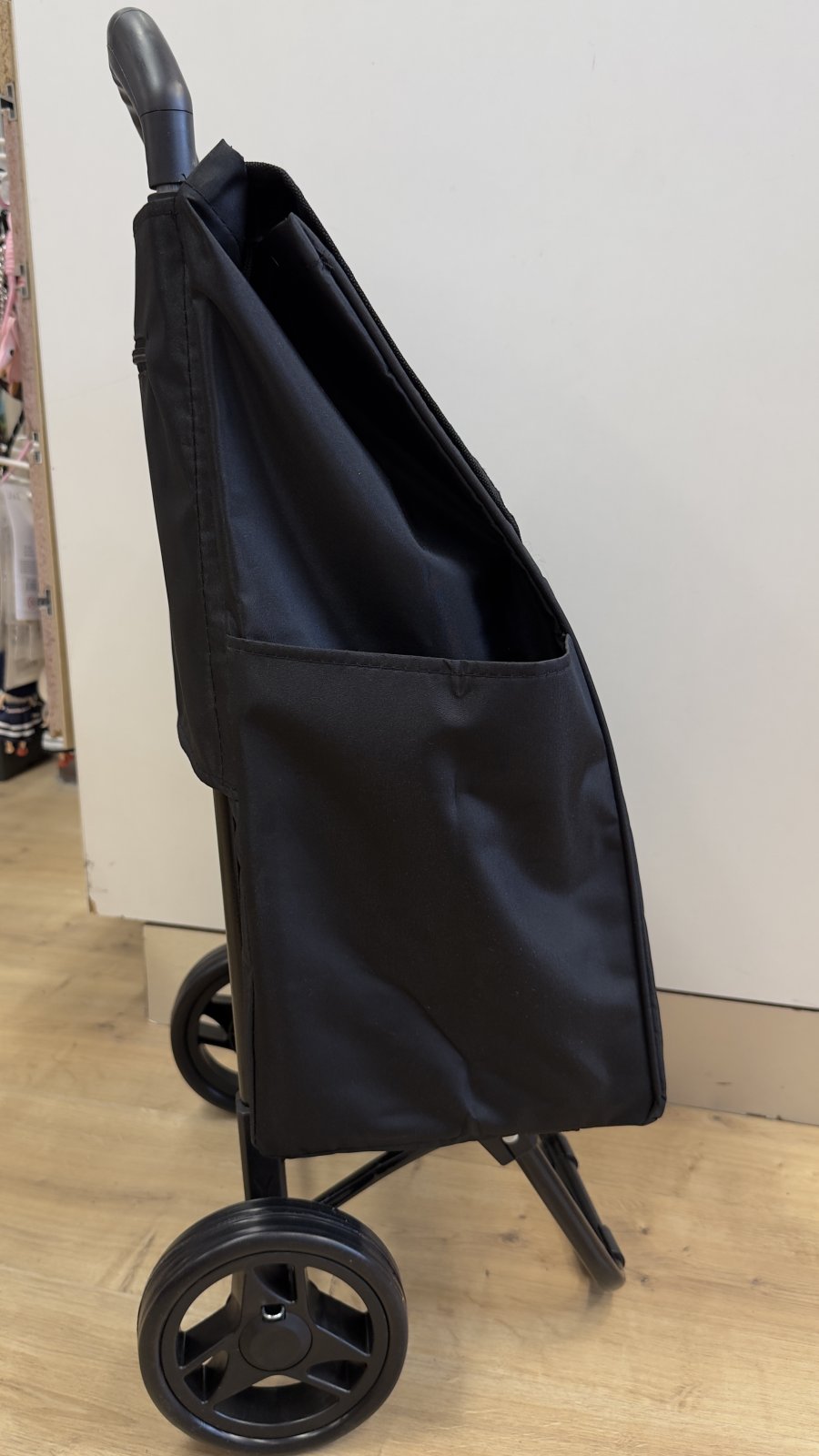 Zhopper ostoskärry säädettävä aisa 73cm, beige ruutu - Image 4