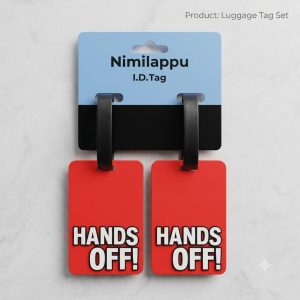 Matkalaukun nimilappu, 2 kpl (7 x 5 cm)