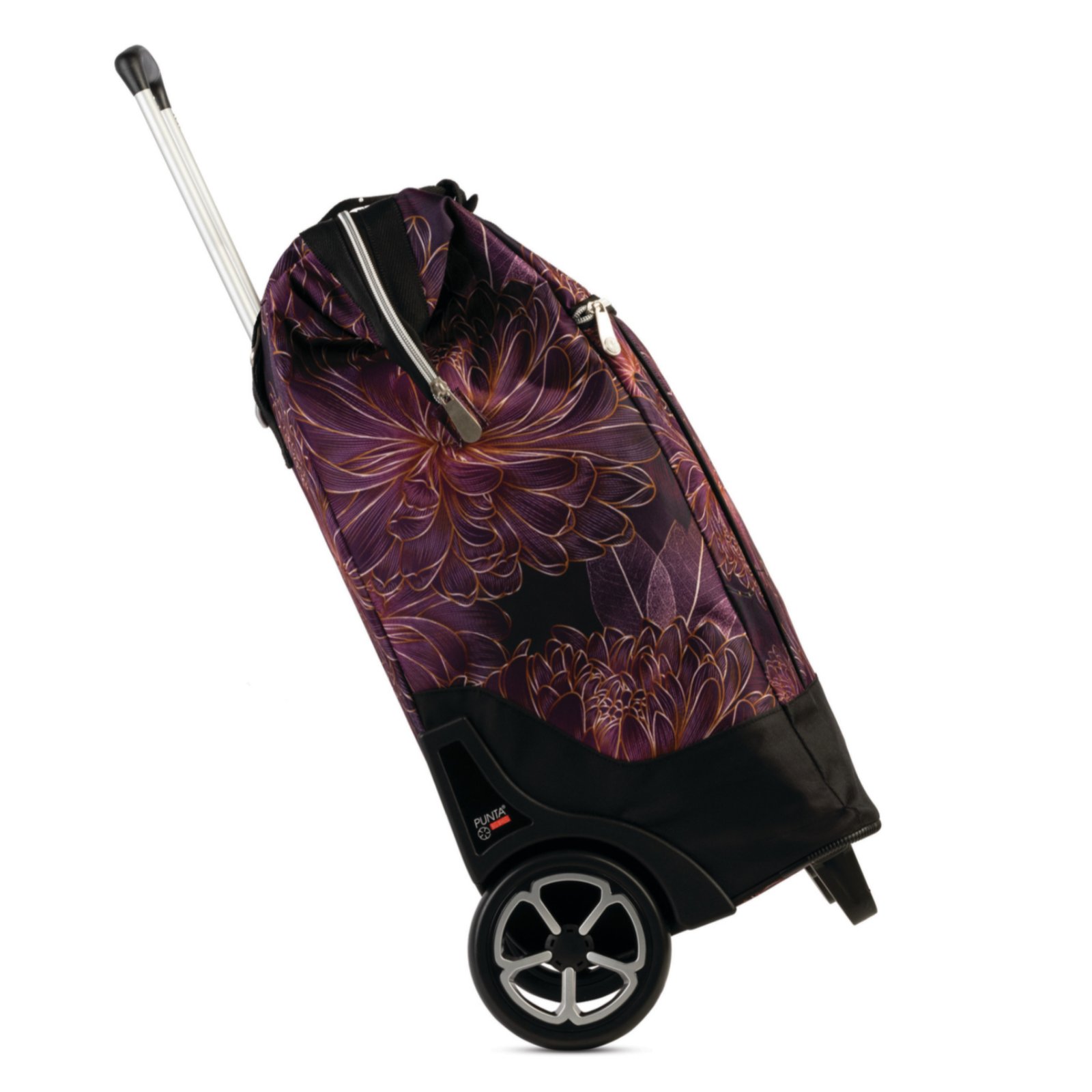 Punta Big Wheel vetolaukku 40L | violetti kukkakuvio - Image 2
