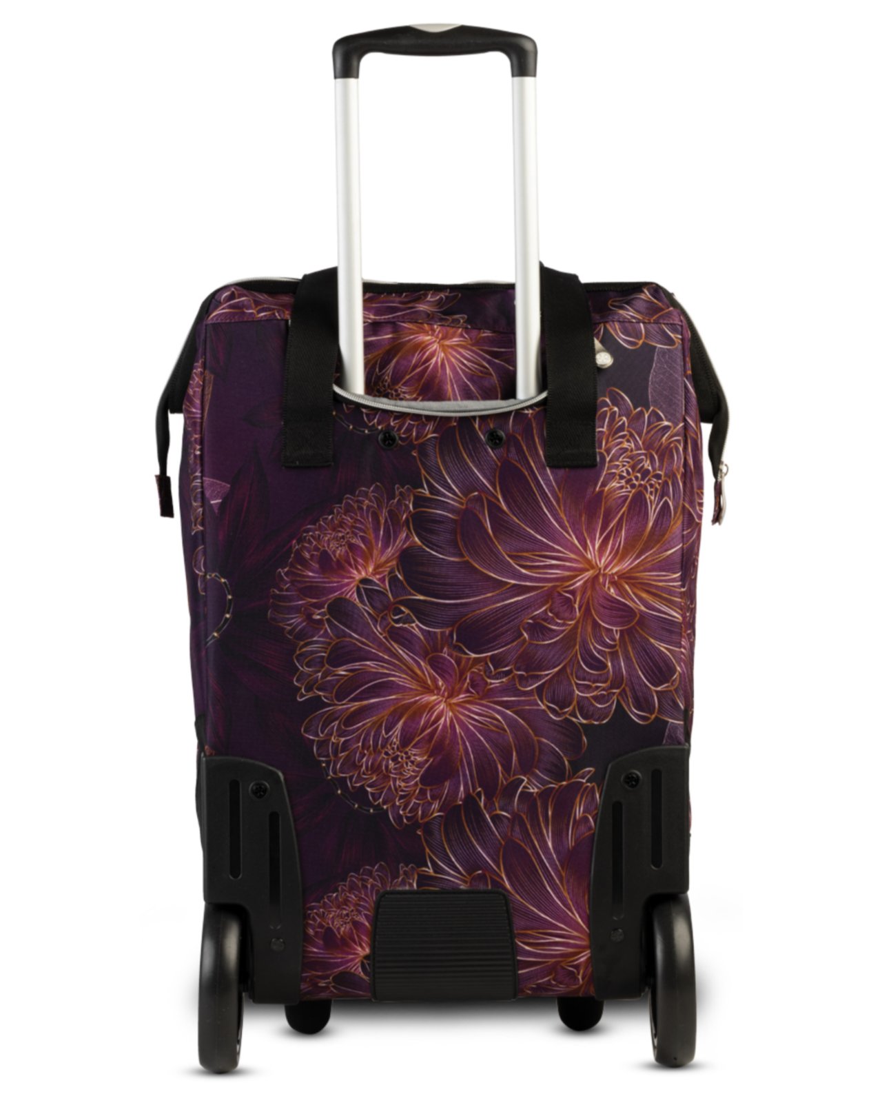 Punta Big Wheel vetolaukku 40L | violetti kukkakuvio - Image 4
