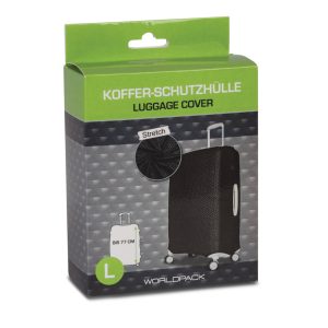 Worldpack matkalaukun suojus L-koko, musta