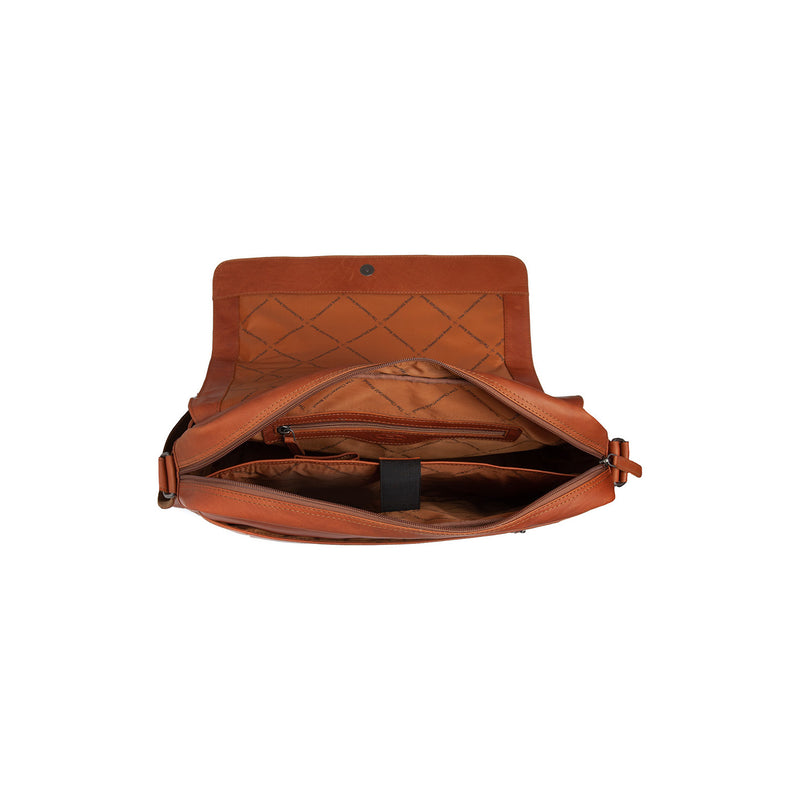 The Chesterfield Brand Richard nahkainen olkalaukku | läppärilaukku 15", cognac - Image 5